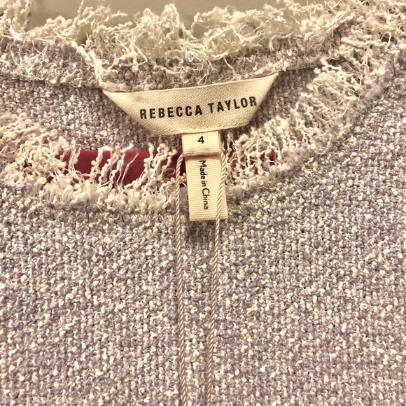 Rebecca Taylor Tweed Peplum Top - Picture 3 of 7